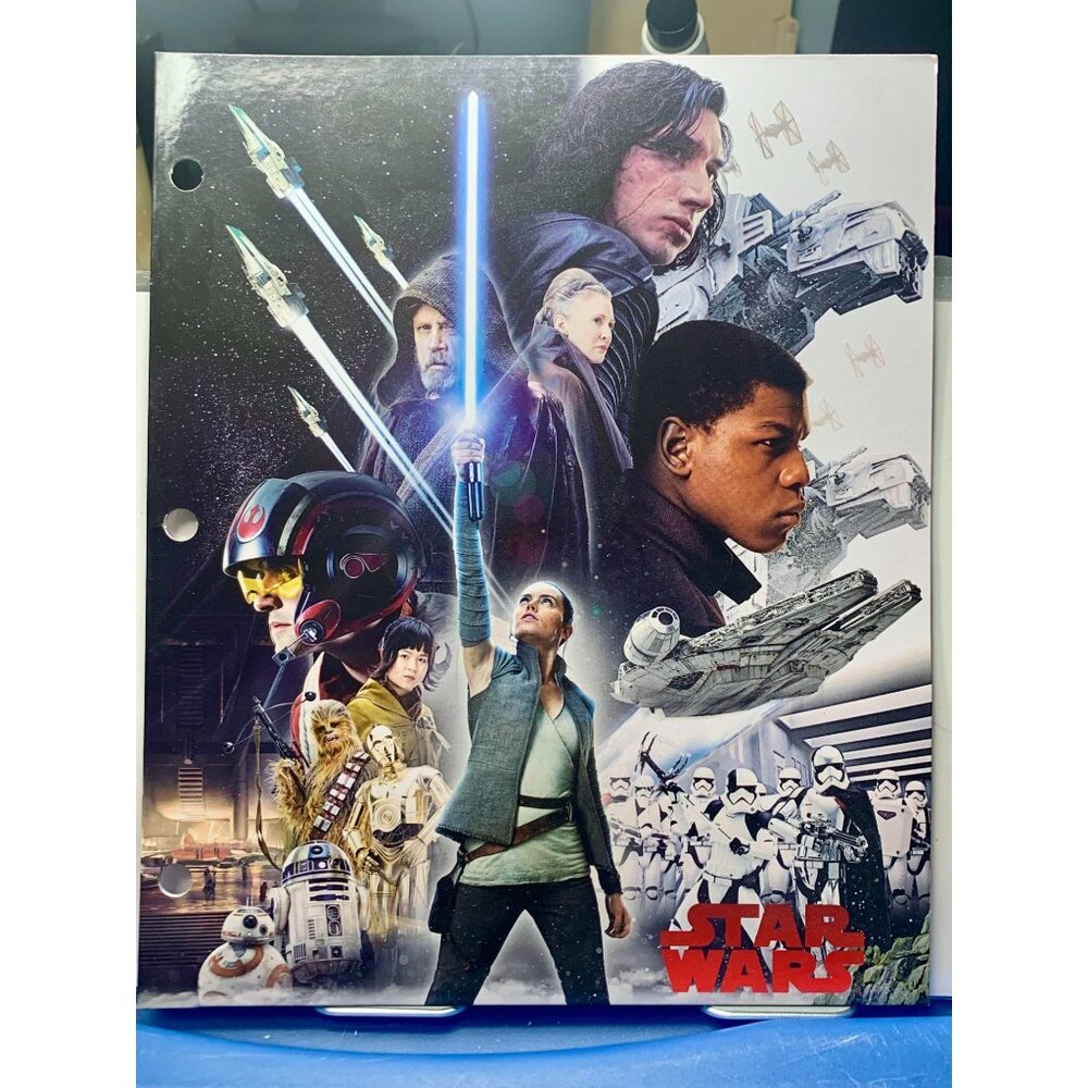 Star Wars 2-Pocket Folder With Iconic Characters & Spaceships Disney Licensed 3